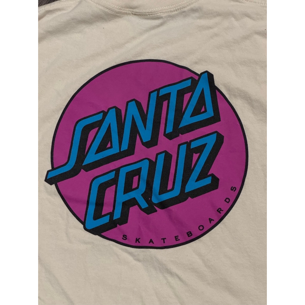 Santa Cruz Mens Other Dot Cream Graphic Print T-Shirt Size Small - Picture 4 of 10